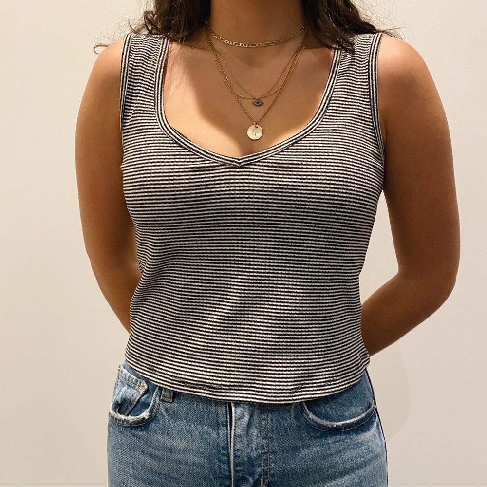 STRIPPED TANK TOP